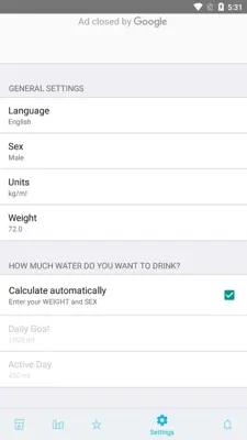 Water Time Drink Reminder android App screenshot 5
